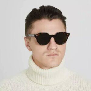 Oliver Peoples IRVEN SUN 50mm in Black/DK Brown OV5378SU MSRP$531 Great Gift